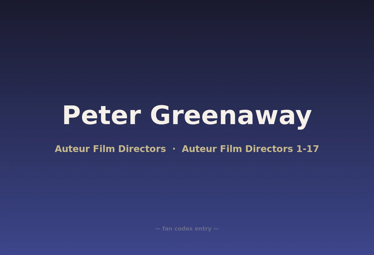 Peter Greenaway