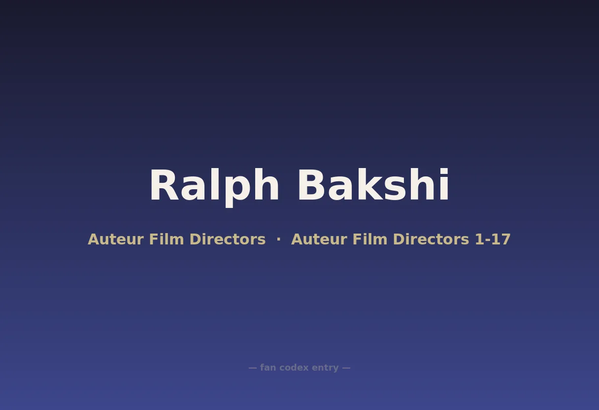 Ralph Bakshi